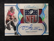 2025 Flawless Mike Alstott 1/1 NFL Shield On Card Auto Tampa Bay Buccaneers HOF