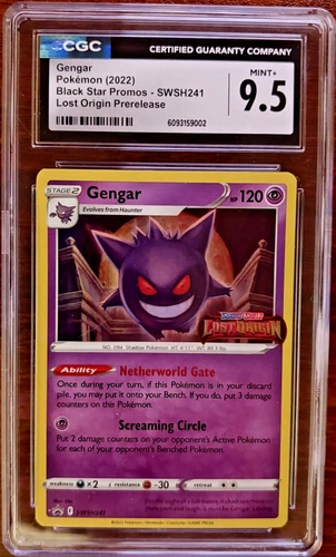 CGC 9.5 Gengar SWSH241 Lost Origin Prerelease Promo 2022 Pokémon Holo