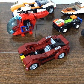 LEGO Junkyard Lot Incomplete Vehicles Cars Helicopter Space Shuttle Parts/Pieces