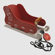 Build a Bear Rare Santa Sleigh Sled Christmas Holiday Collapsible Accessory NWT