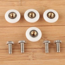 Pack of 4 x Shower Door Rollers/Runners/Wheels 19mm, 23mm, 25mm or 27mm Dia