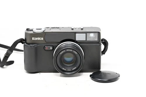Konica HEXAR AF 35mm Point & Shoot Black Film Camera f2.0 (#B68)