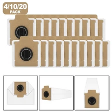 Hygienic Home Cleaning with Replacement Dust Bags for Dreame Z40 Vacuums 4 Pk