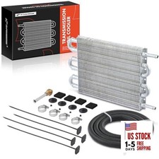 Transmission Oil Cooler, Universal Aluminium 6 Pass Tube and Fin, Towing Up