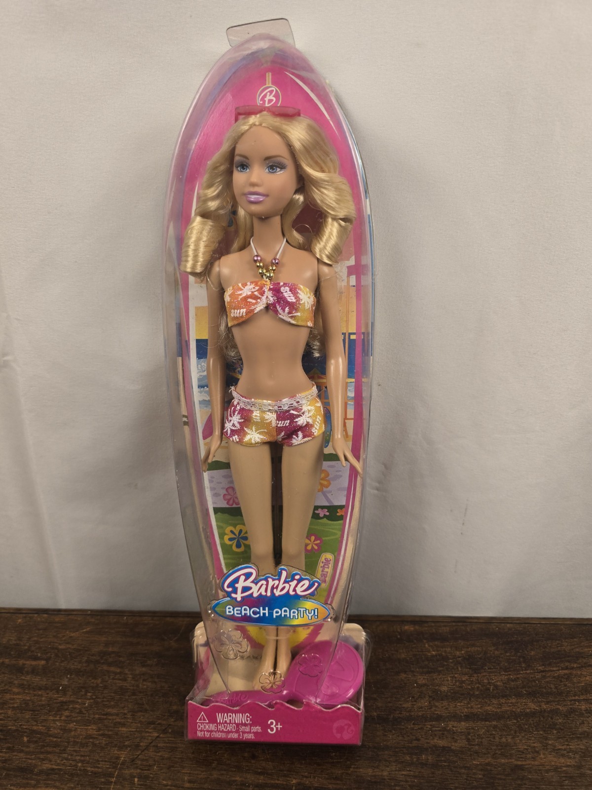 NIB Vintage 2008 Beach Party Barbie Doll Mattel Blonde Hair  Blue Eyes