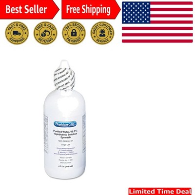 Portable 4 oz Eye Flushing Solution   Essential First Aid for Eye Irritation