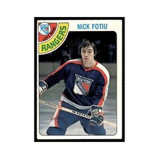 Nick Fotiu 1978 O-Pee-Chee (Damaged) #367 New York Rangers Hockey Card Poor