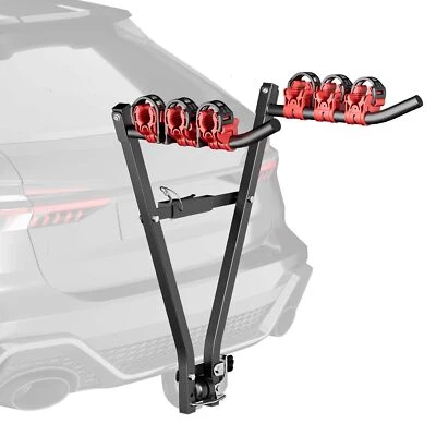 Wiltec Fahrradträger Anhängerkupplung 3 Räder Fahrrad Träger Fahrradhalterung