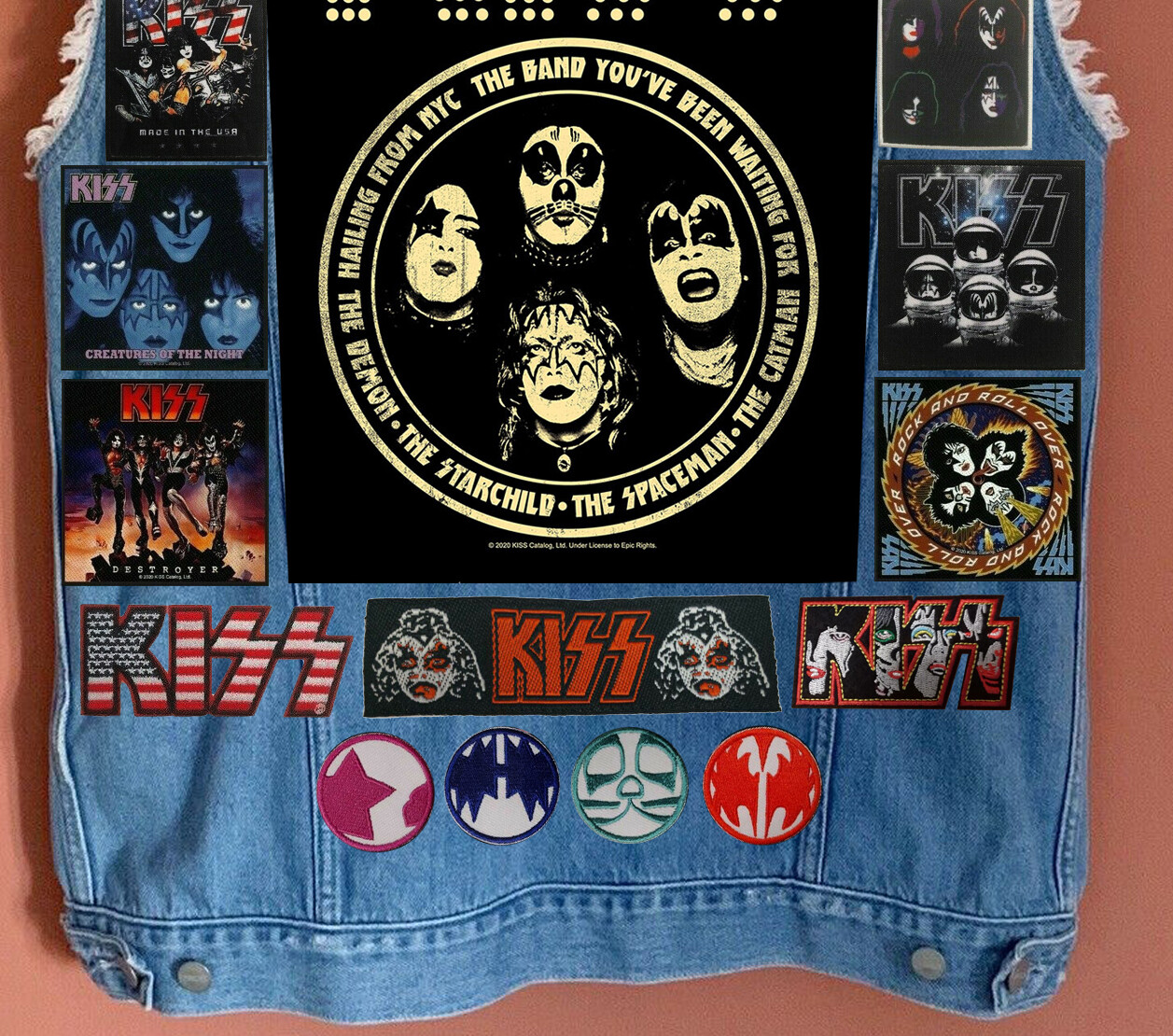 Custom Battle Jacket w/Yr. Personal Patch Selection: KISS Army Special Rock 24 image 3