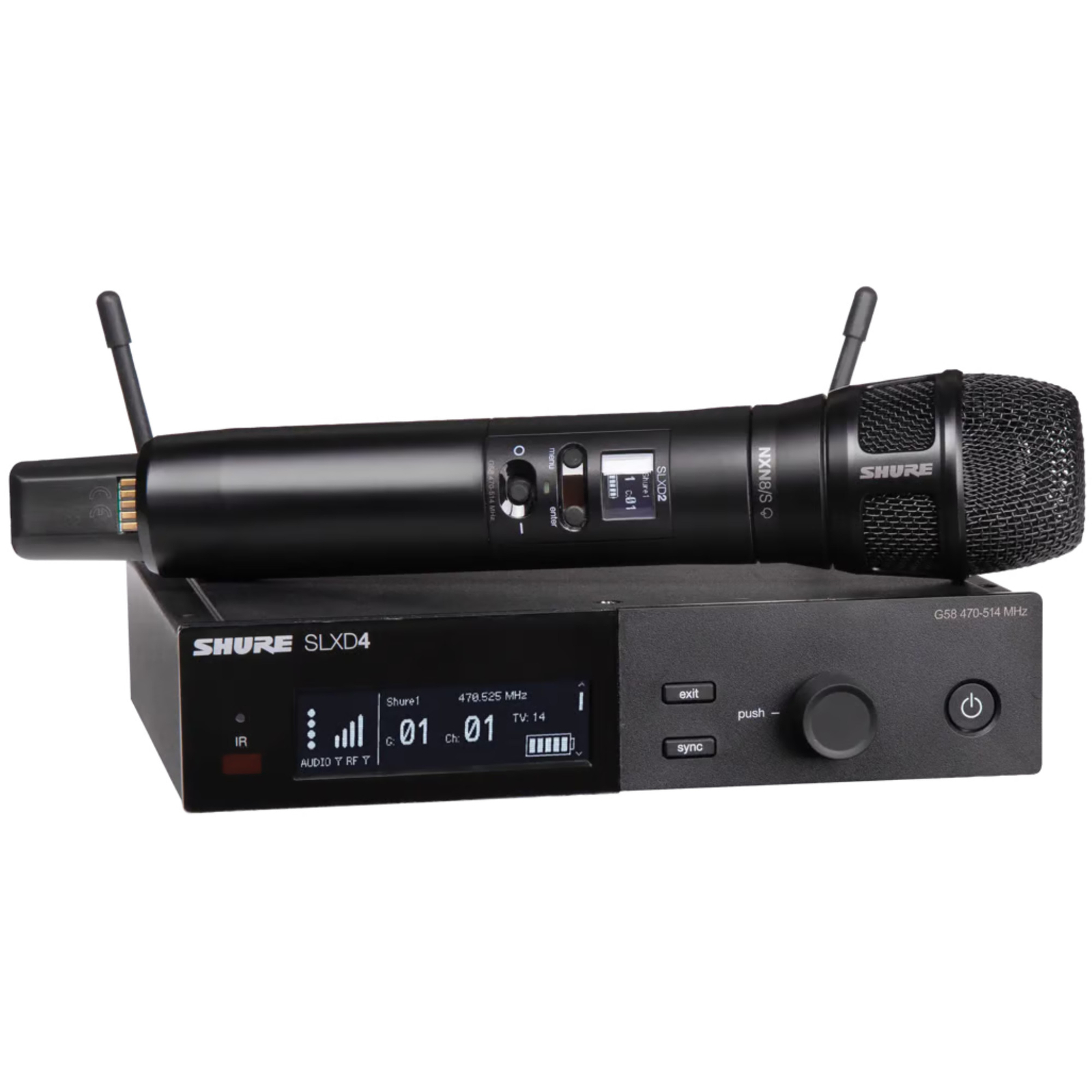Портативная беспроводная микрофонная система Shure SLXD24/N8SB, диапазон J52