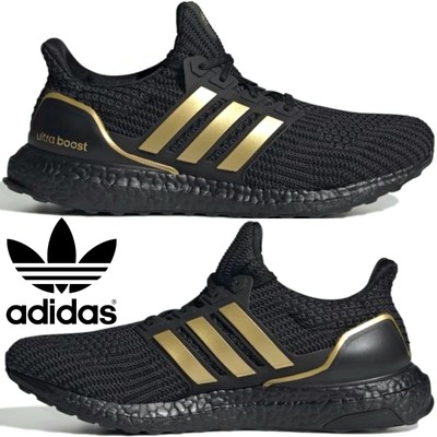 Adidas Ultraboost 4 0 Dna Men S Sneakers Shoes Running Sport Gym Black Gold Ebay