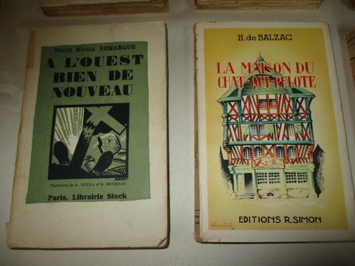 8 Vintage Softcover Books Novels Lot (Wrote in French Language) 4 1/2" by 7 1/4" - Picture 2 of 12