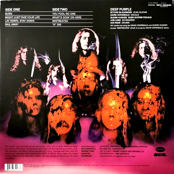 DEEP PURPLE - BURN - LP Purple VINYL NEW ALBUM - image 3 of 4
