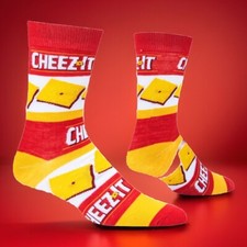 Cheez-It Crazy Socks Men  s Size 6-12 New In Package