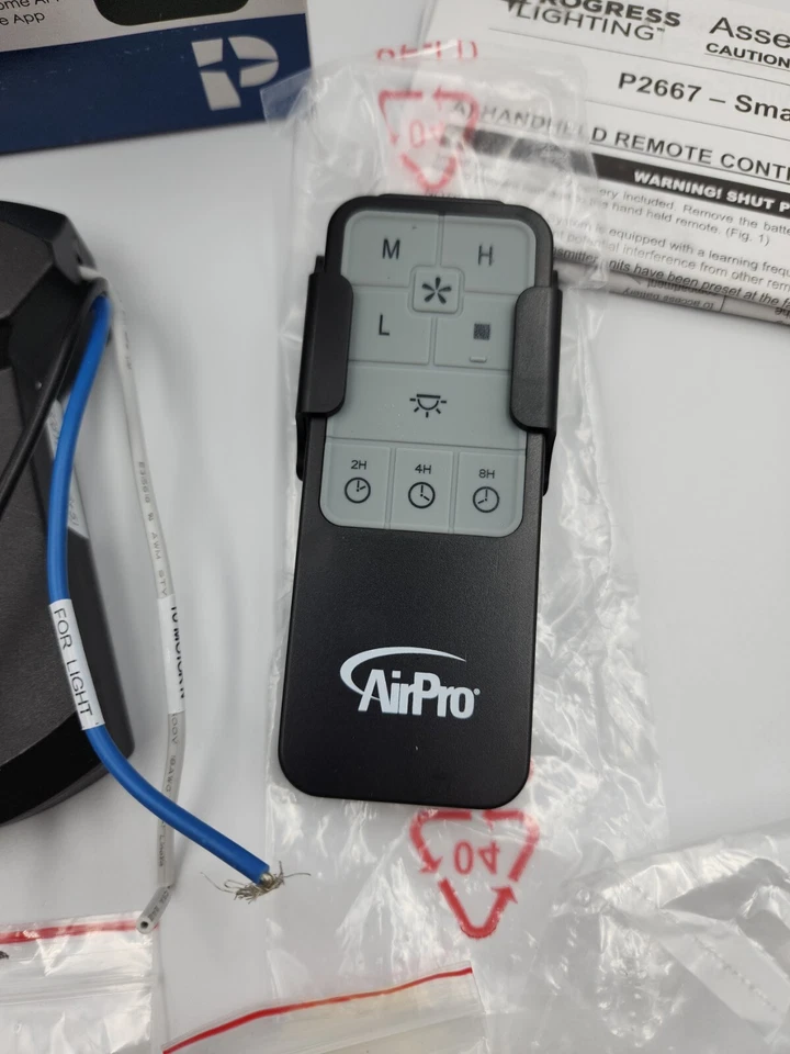 Progress Lighting P2667-31 AirPro Fan Control - Ceiling Fan Wifi Remote Control - Image 3 of 4