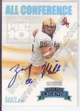 zach miller rc rookie draft auto autograph arizona state asu college 25/25 2007