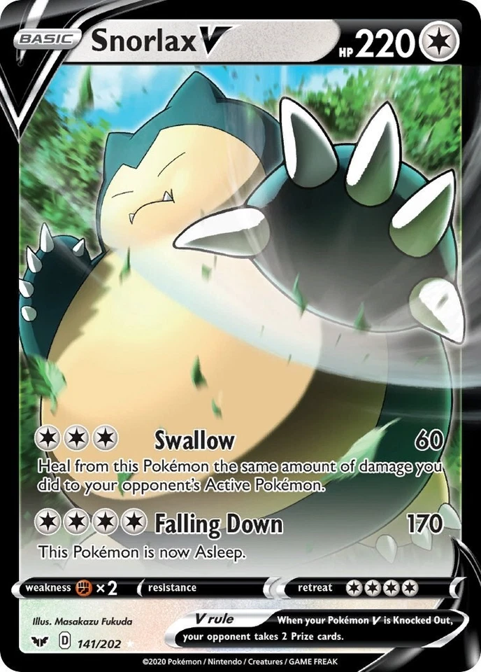 Snorlax V 141/202 Swsh01: Sword & Shield