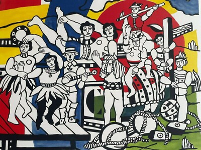 Large Fernand Leger Le Grande Parade, 1960. Lithograph in colors