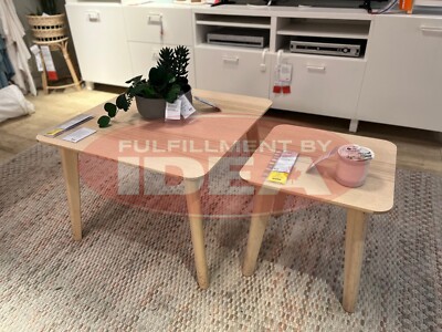 Brand New IKEA LISABO Table Ash Veneer 88x78 cm (34 5/8x30 3/4