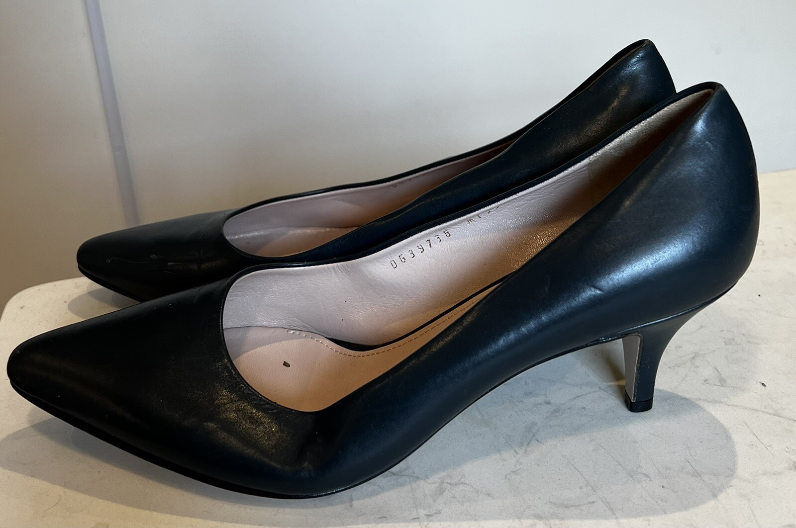 Salvatore Ferragamo Italy Women Leather Forest Green Pump Shoes Sz 10
