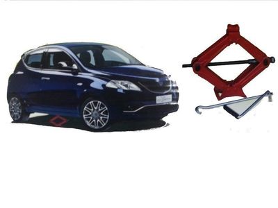 Trade Shop - Cric Crick A Pantografo Sollevatore Manuale 2 Ton Auto Ruote 2000 Kg 85900470