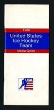 1988 US HOCKEY MEDIA GUIDE BRIAN LEETCH MIKE RICHTER KEVIN STEVENS TONY GRANATO