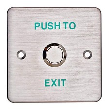 Stainless Steel Panel Door Release Out Unlock Exit Button Switch for Hollow Door
