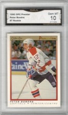 1990-91 OPC Premier #7 Peter Bondra RC | GMA Graded GEM MINT 10