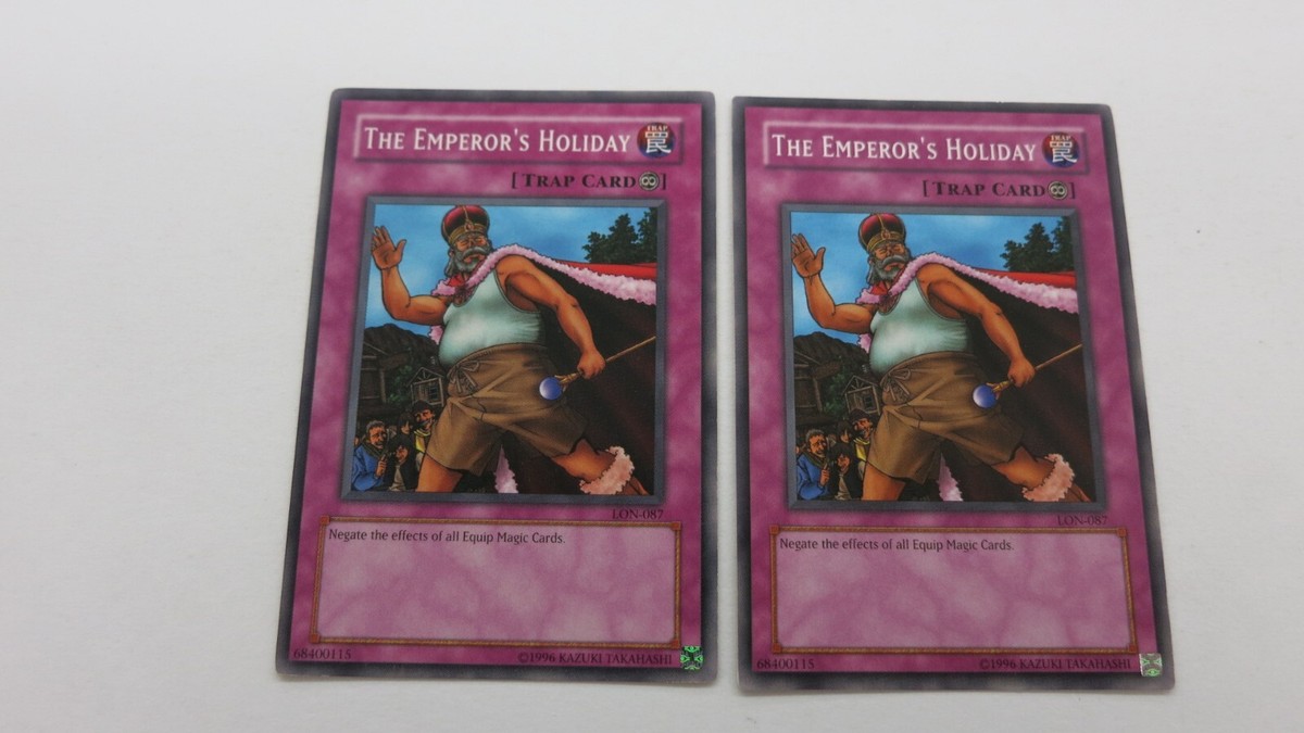 2x THE EMPEROR'S HOLIDAY TRAP CARD UNLIMITED EDITION LON-087