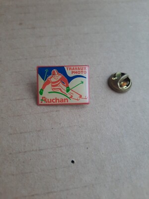 Pin's Arbeiten Foto Auchan Ski Shop Supermarkt Shop - Pins L30