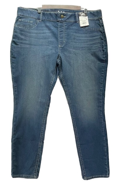 Lee Women's Mid Rise Pull On Stretch 