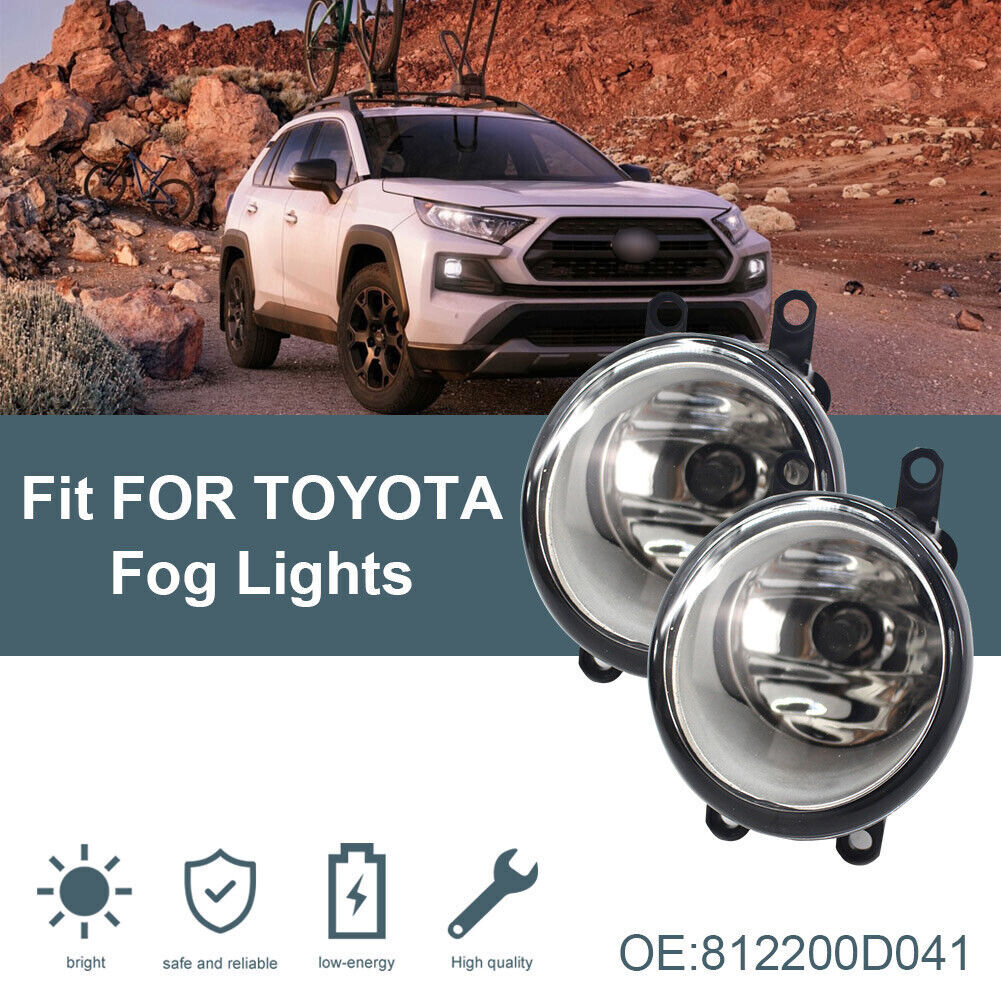 Complete Clear Lens Fog Light Kits For 14-up Toyota Tundra