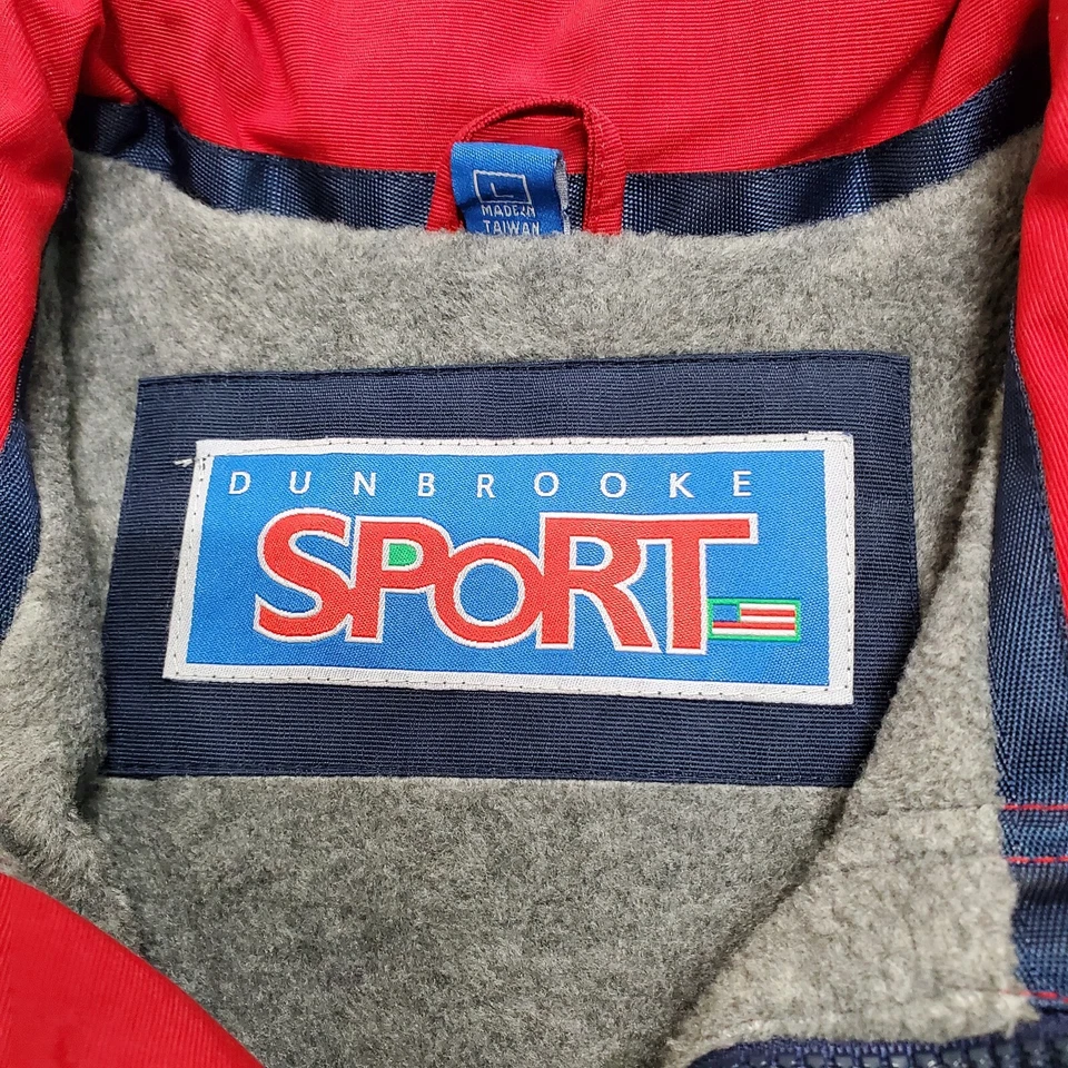 Chaqueta cortavientos deportiva Dunbrooke para hombre L azul amarillo bloque de color Canon de colección años 90 Foto 3 de 4