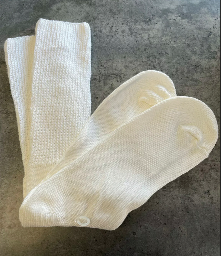 4 Pairs Pairs Mens White Socks Big and Long Cotton 100 eBay