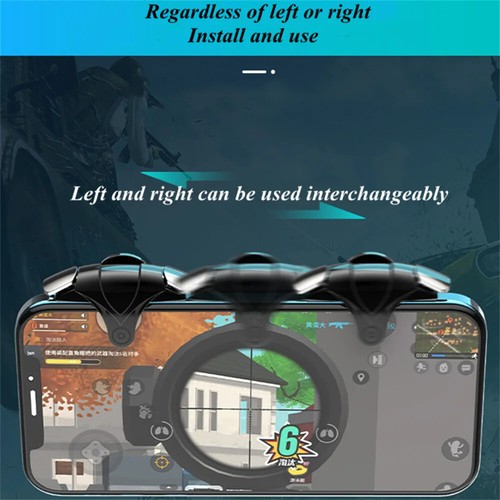 Mobile Phone Gaming Trigger Game PUBG Shooter Joysticks Gamepad Shooting ABS Aim - Picture 6 of 6