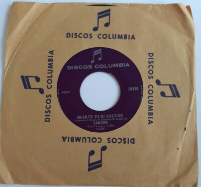 Sandro Me Juego Entero Por Tu Amor / Amarte Es Mi Castigo COLUMBIA VG+ #1113