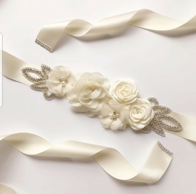 UK Bridal Sash Rhinestone Wedding Belt Evening Dress Wedding