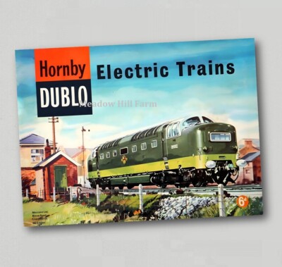 Fridge Magnet Hornby Dublo Advert BR Deltic Electric Trains British Rail (XL)
