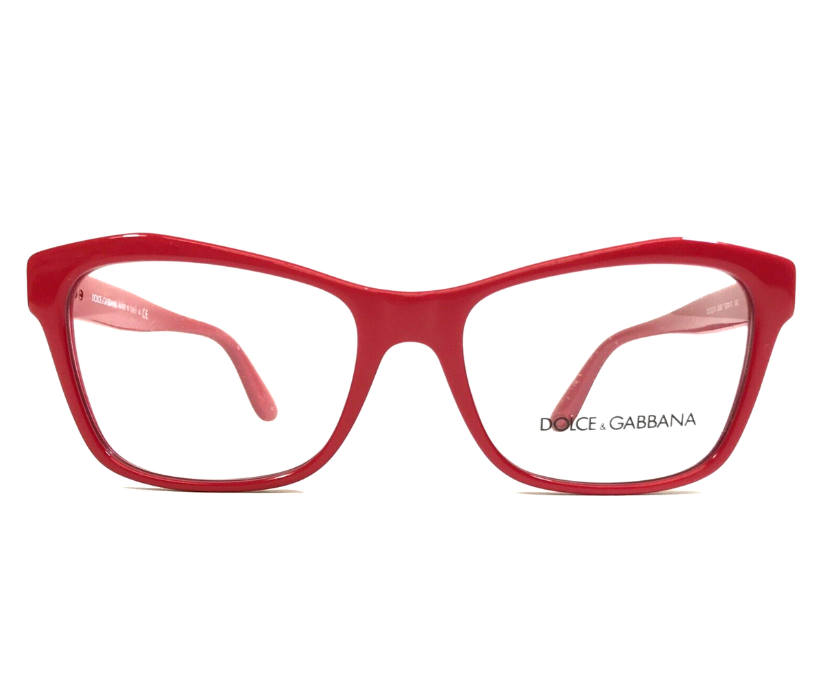 Dolce Gabbana Eyeglasses Frames DG3273 3097 Polished Red Gold Clasps  53-17-140
