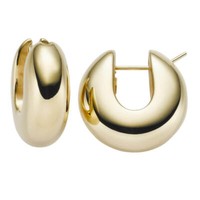 Creole Creolen Ohrringe Ohrschmuck, 585 Gold Gelbgold, Schlicht, Damen