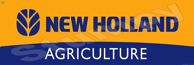 New Holland Agriculture Metal Sign 6'' x 18'' or 8'' x 24''