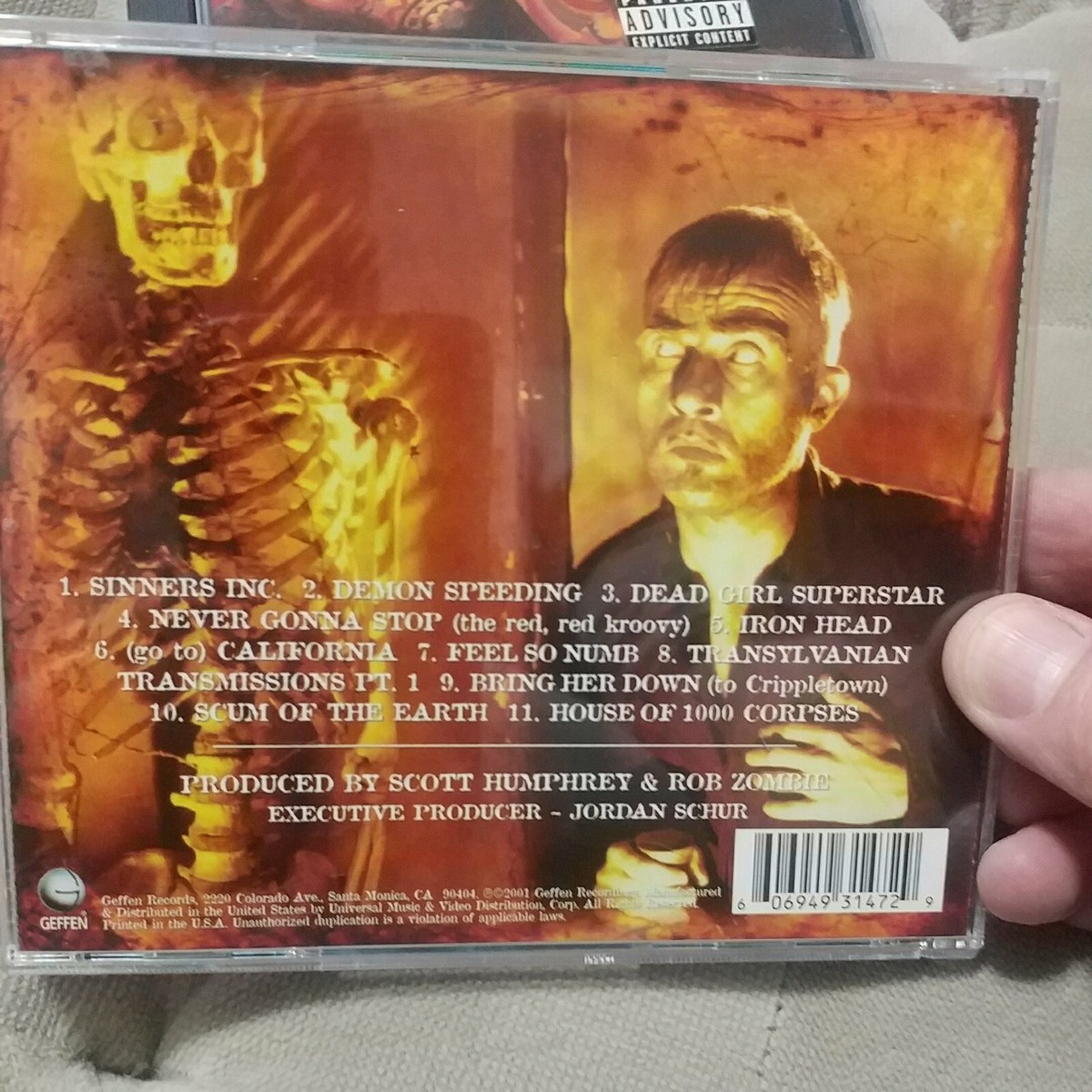 The Sinister Urge-CD-Rob Zombie-2001-heavy metal/hardcore-Geffen