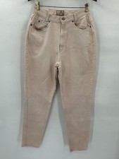 VINTAGE THE DENIM CO. WOMEN'S BAGGY JEANS SIZE 12 MADE IN USA PEACH COLOR