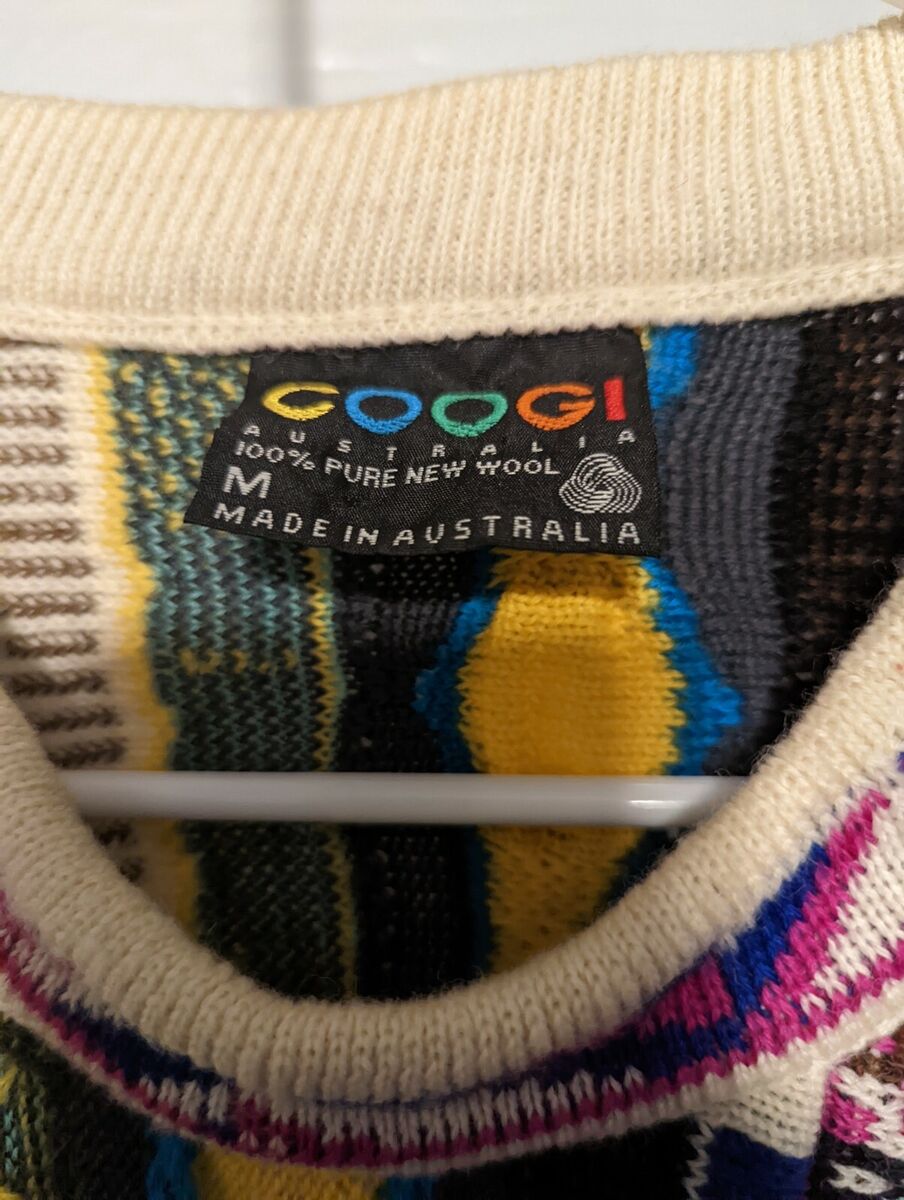 Vintage COOGI 100% Pure New Wool Medium Sweater Made in Vintage COOGI 100% Pure New Wool Medium Sweater Made in
