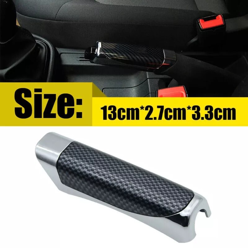 Carbon Fiber Style Car Hand Brake Protector Cover Trim Car Interior Accessories