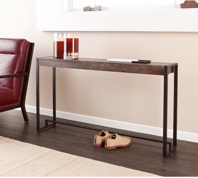 Rustic Console Table Foyer Table Narrow Tables Sofa Wood Metal