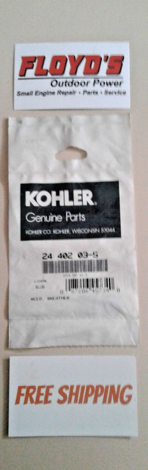 NEW GENUINE KOHLER 24 402 03S BREATHER REED eBay