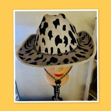 Cow Print Cowboy/Cowgirl Hat  OSFM