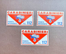 3 x Carabinieri Aufkleber, Vintage
