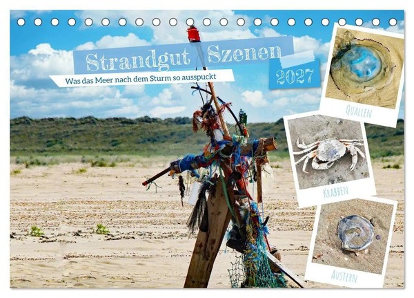 Claudia Kleemann | Strandgut Szenen (Tischkalender 2027 DIN A5 Quer),...-image
